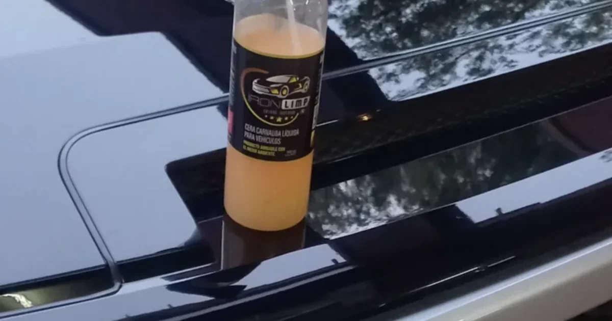 Detalle de pintura hidrofóbica con gotas de agua — Detailing Marin